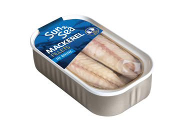 Skumbrės filė SUN&SEA savo sultyse, 115 g