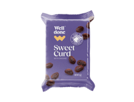 Varškės sūrelis su razinomis WELL DONE, 7,3 % rieb., 100 g