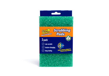Neabrazyvinės šveitimo kempinėlės SCRUB DADDY Scour Daddy, 3 vnt.