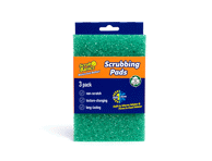 Neabrazyvinės šveitimo kempinėlės SCRUB DADDY Scour Daddy, 3 vnt