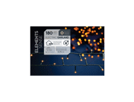 Elektrinė girlianda, 180 LED, 1 vnt., rožinė/auksinė