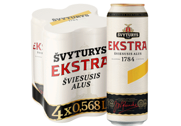 Alus ŠVYTURYS EKSTRA, 4 vnt., 2272 ml