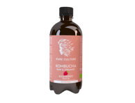Ekologiškas aviečių skon.juodosios arbatos gėrimas KOMBUCHA, 400 ml