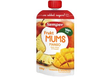 Vaisių tyrė SEMPER su mangais, nuo 6 mėn., 110 g