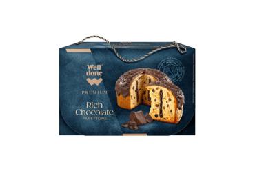 Panetonė WELL DONE PREMIUM su šokoladu, 1 kg