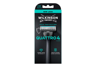 Vyriškas skustuvas WILKINSON SWORD Quattro, 1 vnt.