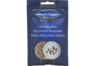 Penkių rūšių pipirų mišinys SANTA MARIA, 25 g