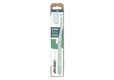 JORDAN Green Clean Change dantų šepetėlis, 4 vnt. galvučių, minkštas - 3