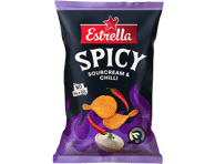 Bulvių traškučiai ESTRELLA SPICY, griet. ir aitr. papr. sk., 115 g