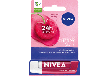 NIVEA CHERRY SHINE lūpų balzamas, 4,8 g