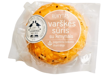 Rūkytas varškės sūris su kmynais, 250 g
