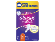 Higieniniai paketai ALWAYS Platinum Normal, S1, 30 vnt.