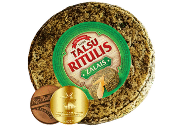 Sūris TALSU RITULIS su žalumynais, 45 % rieb., 1 kg