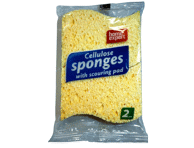 Celiuliozės kempinės su šveistuku, 2 vnt.