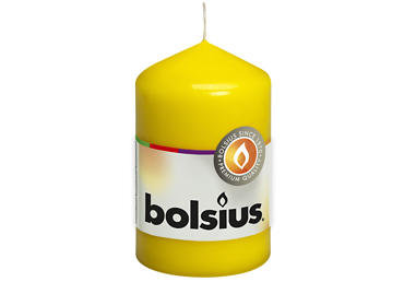 Cilindrinė žvakė BOLSIUS, 5x8,103913200113,geltona