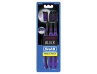Dantų šepetėliai ORAL-B ROUNDER BLACK, 3 vnt., 3 vnt.