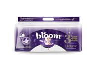 Tualetinis popierius BLOOM DELUXE, 3 sluoks., 10 ritinėlių, 10 vnt.