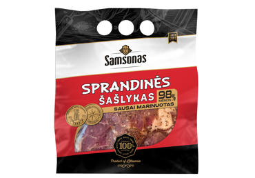 Sausai marinuotas SAMSONO sprandinės šašlykas, atšaldytas, 800 g