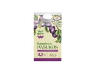Raugintos pasukos su slyvomis WELL DONE, 0,5 % rieb., 500 g