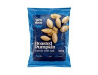Keptos, sūdytos moliūgų sėklos WELL DONE, 150 g
