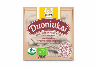 Ekologiški grūdų paplotėliai su grikių miltais JAVINĖ, 80 g