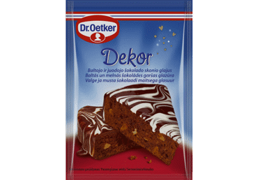 Juodojo ir baltojo šokolado glajus DR. OETKER, 100 g