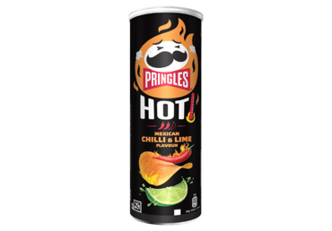 Aštrus traškus užkandis PRINGLES HOT CHILLI&LIME,meksik. sk., 160 g