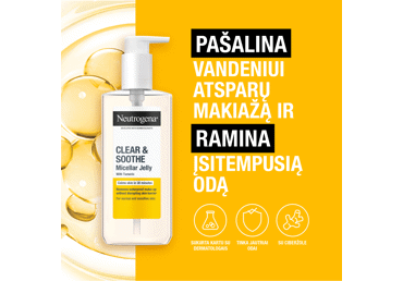 Veido micelinė želė NEUTROGENA CURCUMA CLEAR, 200 ml - 2