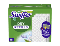 Sausos šluostės SWIFFER, papildymas, 18vnt