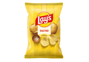 Bulvių traškučiai LAY'S su druska, 130 g - 1
