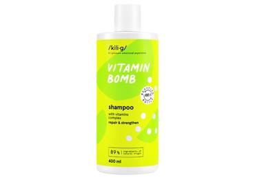 KILIG VITAMIN BOMB plaukus stiprinantis šampūnas su vitaminų kompleksu 400 ml