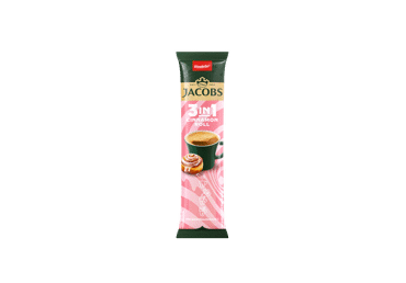 Tirpiosios kavos gėrimas JACOBS 3 IN 1 CINNAMON ROLL, 11.2 g