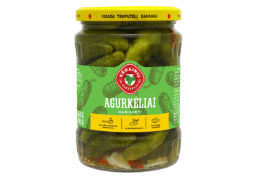 KĖDAINIŲ KONSERVŲ marinuoti agurkėliai, 580 g