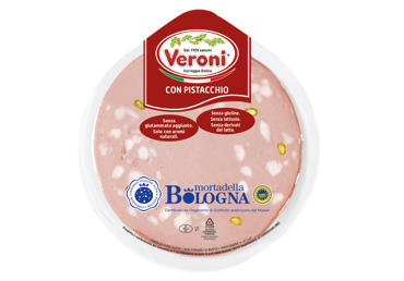 Virta dešra MORTADELLA BOLOGNA su pistacijomis, nerūš., 180 g