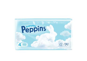 Sauskelnės PEPPINS EVERYDAY 4 (9-14 kg), 56 vnt. Sauskelnės PEPPINS EVERYDAY 4 (9-14 kg), 56 vnt.