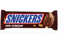 Valgomieji ledai SNICKERS ant pagaliuko, 73,5 g
