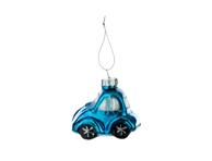 Stiklinis Kalėdų eglut.žaisliukas,mėlyna