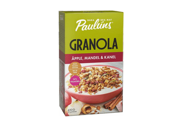 Granola PAULUNS su cinamonu ir obuoliais, 450 g, 450 g