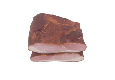 Šaltai rūkytas kiaulienos kumpis su lašiniais, a. r., 1 kg