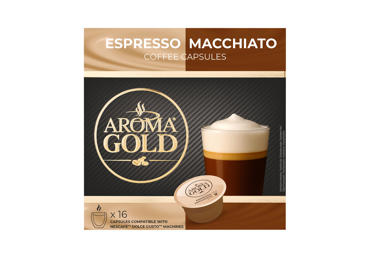 Kavos kapsulės AROMA GOLD ESPRESSO MACCHIATO, 104 g