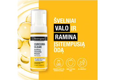Veido prausimosi putos NEUTROGENA CURCUMA CLEAR, 150 ml - 2