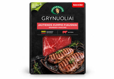 Brandinti jautienos kumpio pjausniai GRYNUOLIAI, 260 g