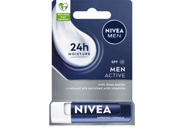 NIVEA MEN ACTIVE  lūpų balzamas, 4,8 g