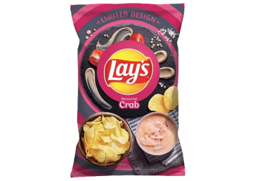 Bulvių traškučiai LAY'S, krabų skonio, 130 g - 1