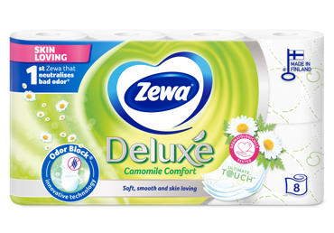 Tualetinis popierius ZEWA DELUXE CAMOMILE (3 sluoksnių), 8 vnt.