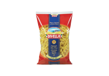 Makaronai DIVELLA FUSILLI Nr. 40 (sraigteliai), 500 g