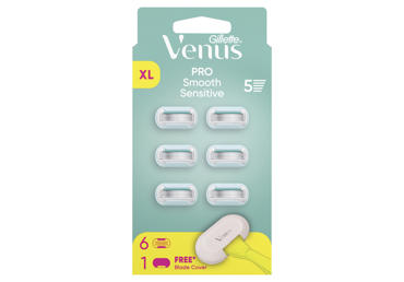 Skustuvo galvutės VENUS PRO Smooth Sensitive, 6vnt. +dangtelis