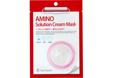 Lakštinė veido kaukė SKIN PLANET Amino Soliuton Cream, 30 g