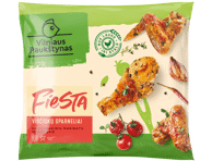 Viščiukų sparneliai FIESTA su česnakiniu marinatu ir kmynais, 850 g