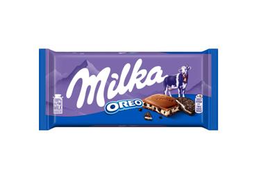Pieninis šokoladas MILKA su OREO sausainių gabaliukais, 100 g